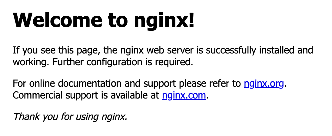 访问 IP 验证 Nginx 是否启动成功