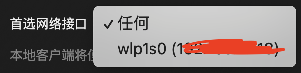 首选网络接口