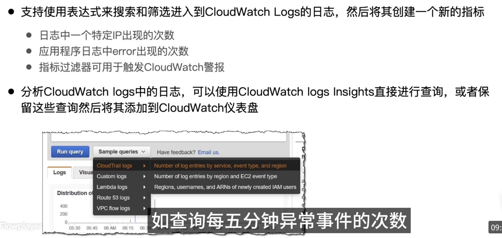 CloudWatch Logs 指标过滤器 (Metrics filters) 和 Insights
