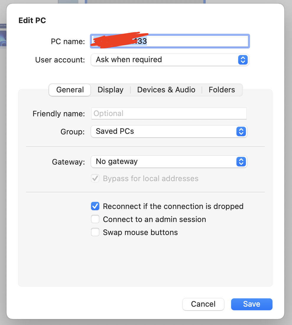 填写 IP 地址